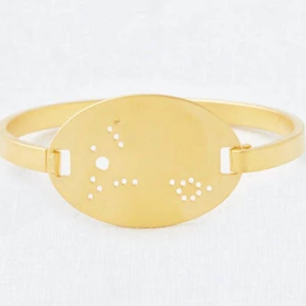 Pisces Zodiac Gold Bracelet